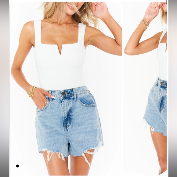 Show Me Your Mumu Tucson Shorts in Cloud Burst. Size 31 - Picture 2 of 11